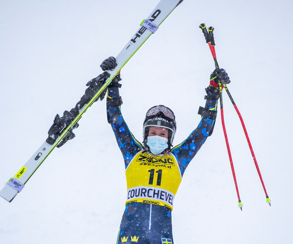 Second place for Sara Hector in the Courchevel Giant Slalom 