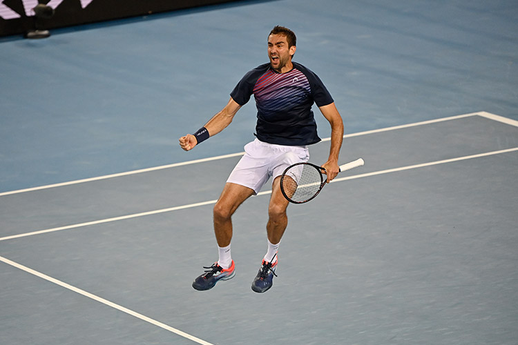 Cilic jumps at AO open 2022
