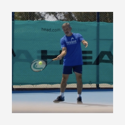 Emilio Sanchez playing Tennis