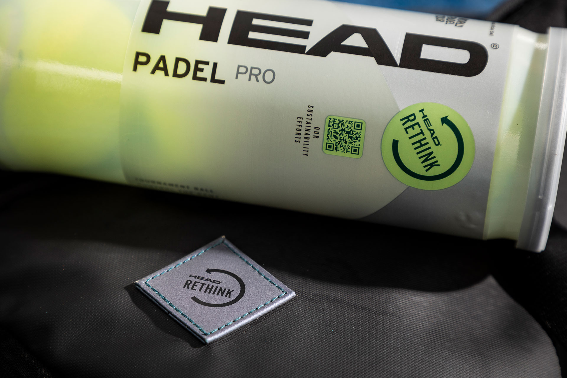 HEAD Padel Pro Can on a black bag