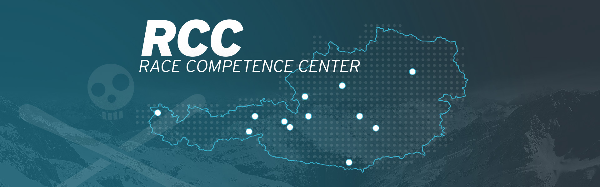 HEAD Race Competence Center Standorte in Österreich auf einer Karte eingezeichnet