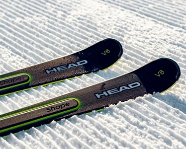 Pair of  Head Skis in the snow to represent ERA 3.0 Technology