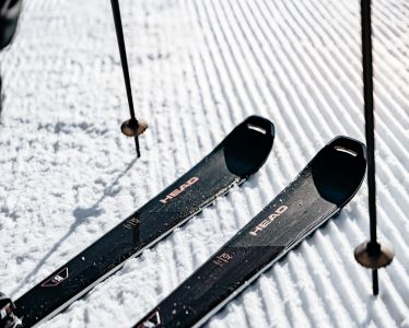 Pair of  Head Skis in the snow to represent ERA 3.0 Technology