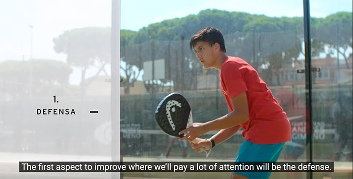 Exercise to improve the defense - padel tennis