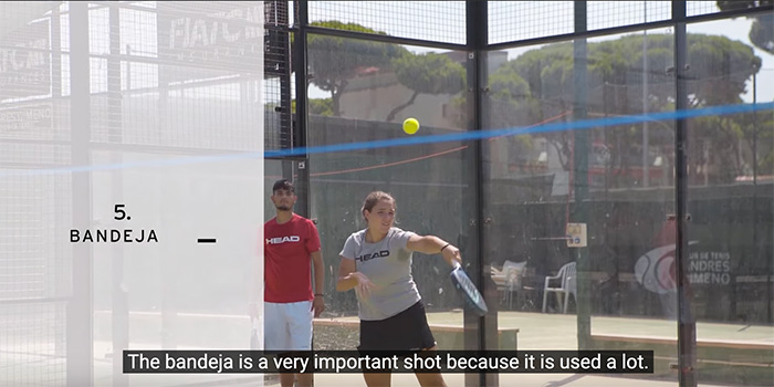 Exercise to improve la bandeja - padel tennis