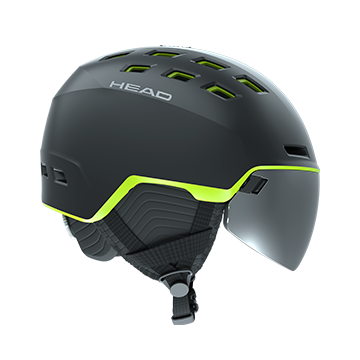 black 2020/21 Unisex Skihelm mit Visier Head Radar 