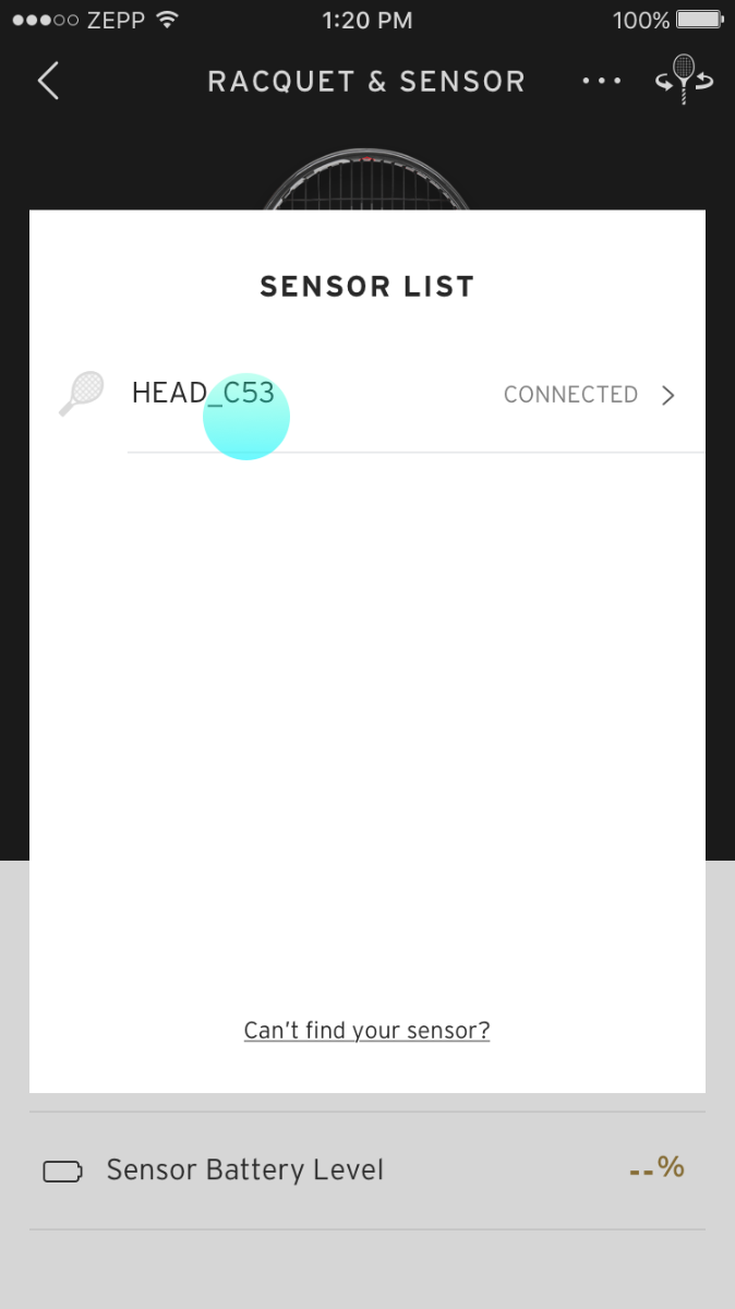 Connect HEAD Tennis Sensor – 3