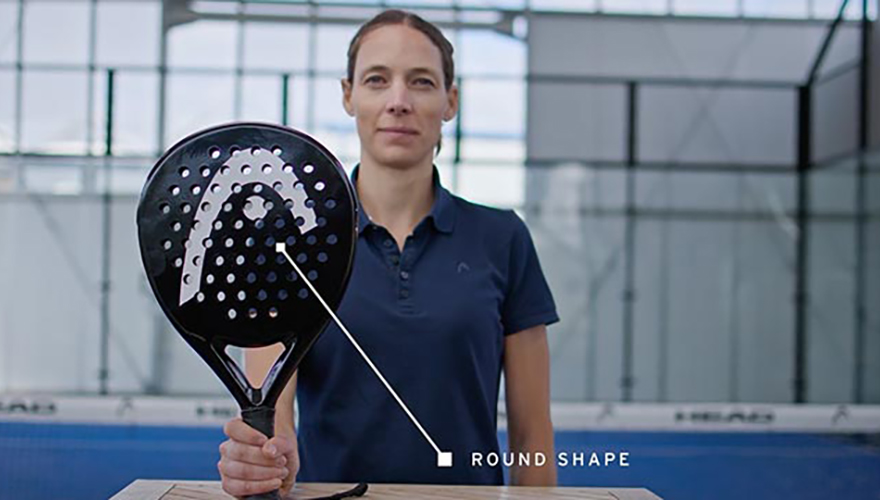 padel racquet round shape